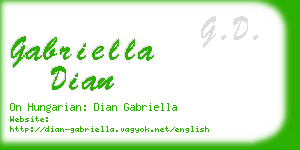 gabriella dian business card